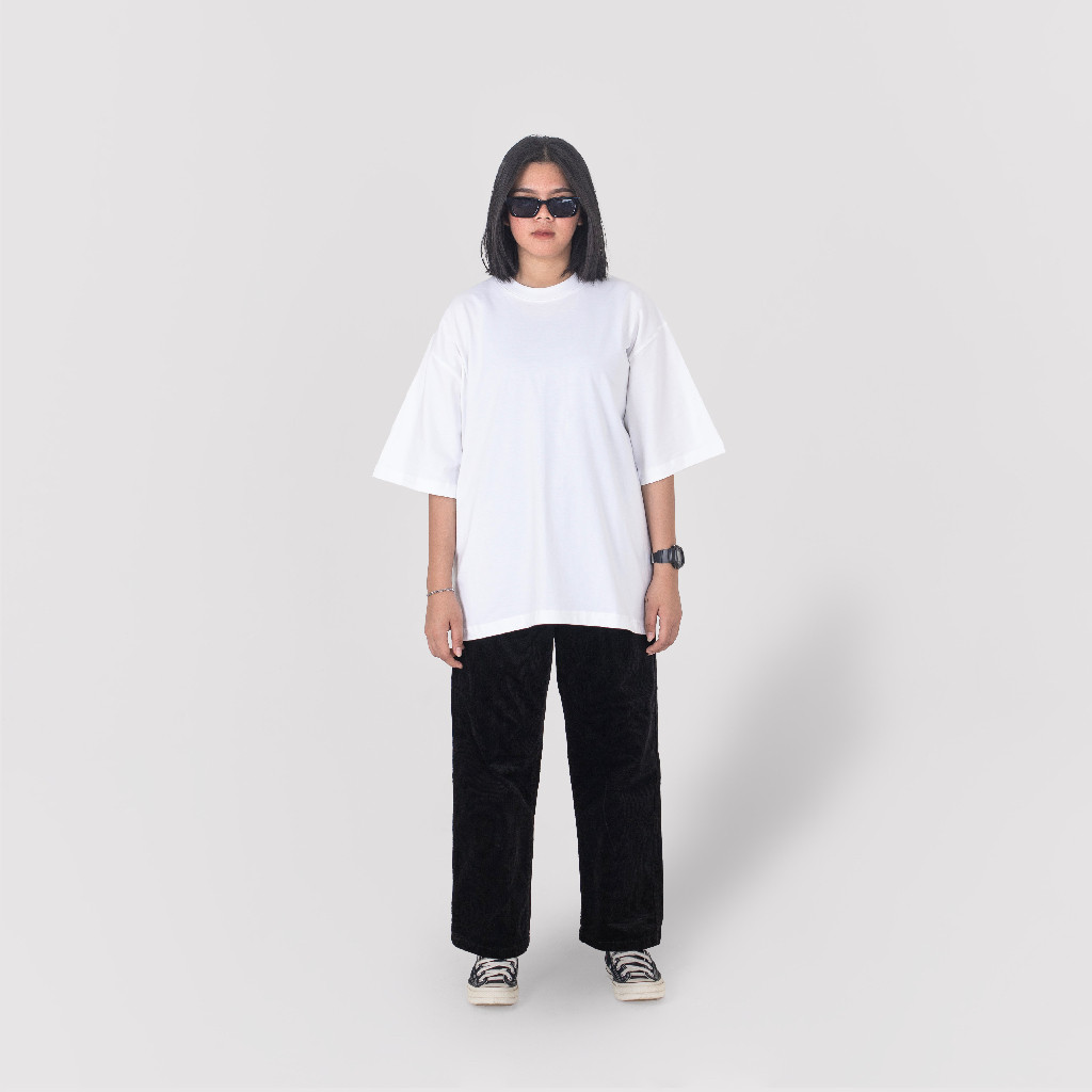 Heyfreak T-shirt Oversize Putih Polos 20S