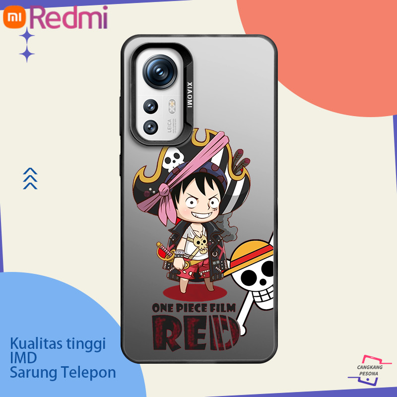 Anime berdarah panas "One Piece" versi Q dari Luffy Casing For Redmi 10 12 13 C Redmi A1 3 Redmi Not
