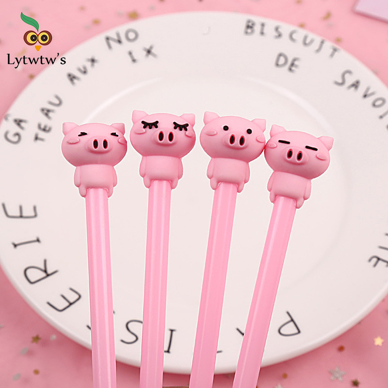 

1 Piece Cute Pink Kawaii Pig Gel Pen Fashion School Office Supplies Students Gift Awards Accessories Stationery