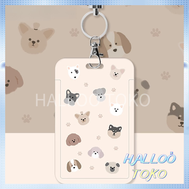 

【Diskon Lebaran】ID CARD HOLDER MOTIF KAWAII TEMPAT KARTU PHOTOCARD PHOTO CARD Pelindung + Tali,Anjing Yang Imut Dan Beruang Kecil Yang Manis
