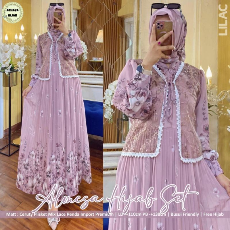Terbaru gamis set hijab by. Athaya