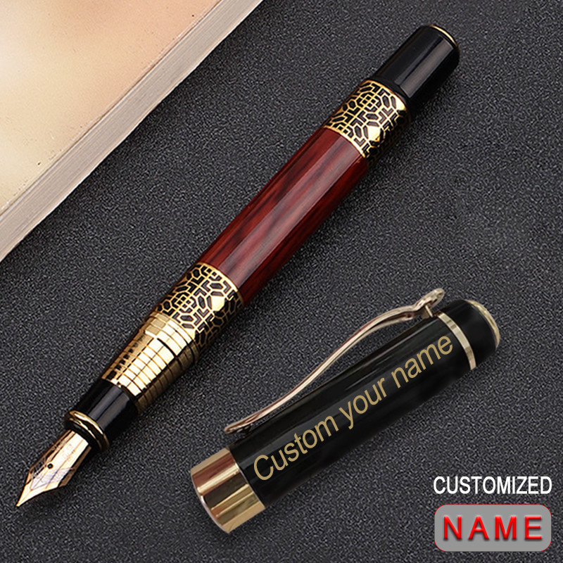 

Custom Personalized Engraving Pen Fountain Ink Luxury Premium Elegant School Supplies Stationary Teacher Gift Creative Writing