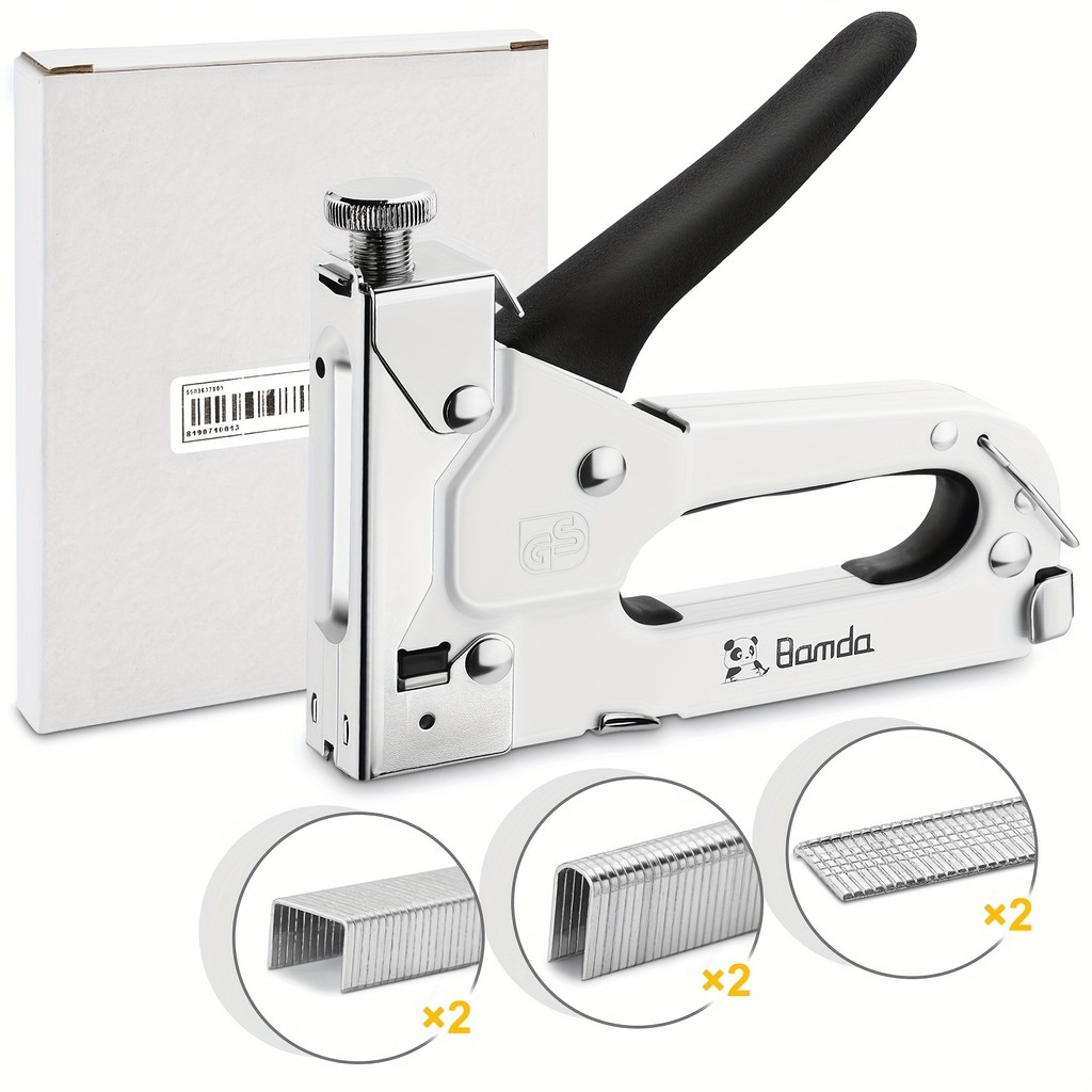 

Staple Gun, 3 in 1 Heavy Duty Staple Gun Kit with 300 Staples, Upholstery Stapler for Fixing Material, Decoration