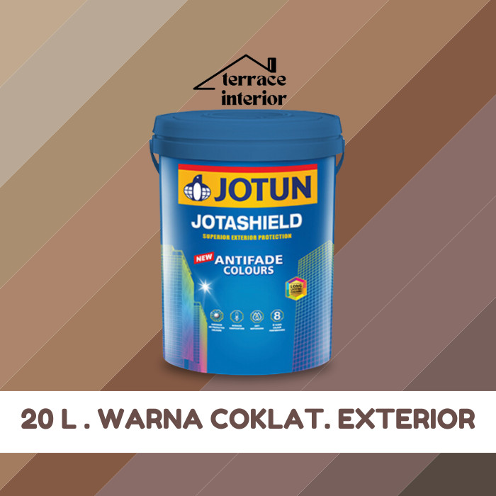 Cat Tembok Jotashield Antifade Exterior Jotun warna Coklat 20 L