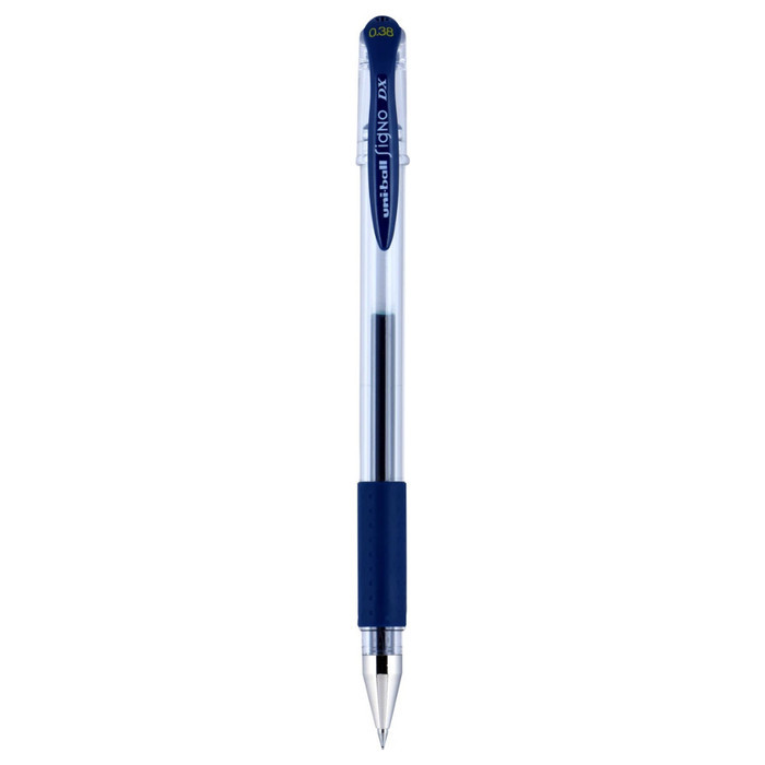 

NEW PROMO-[Terlaris] Uni UniBall Signo DX 0.38mm Mitsubishi Gel Ink Pen UM-151 - Blue Black