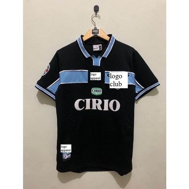 Jersey Bola GO Grade Ori Retro Lazio Home Cirio 1999 2000 Murah High Quality
