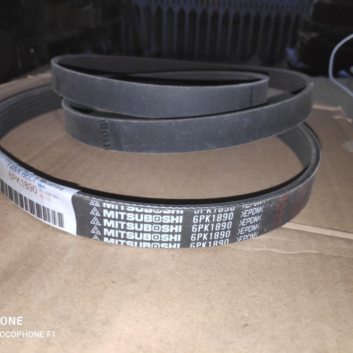 Jual--Cod MITSUBOSHI Fan belt 6PK1890 EPDM tali kipas fanbelt 6PK 1890 ALTIS