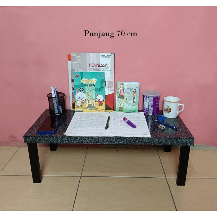 Meja Belajar Meja Ngaji Mengaji Anak Dewasa Portable Lesehan Lipat - Panjang 70 cm