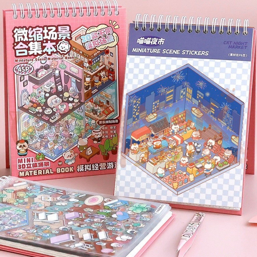 

Sticker Book DIY 3D Premium Satisfying Decoration Landscaping Creative Simulation Scene - Craft Suki
