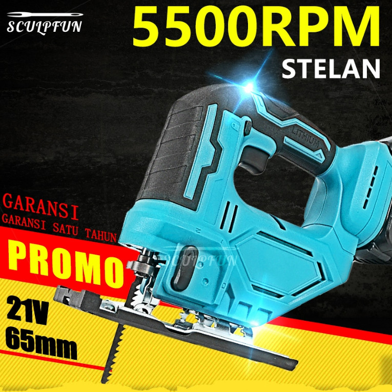DEWIN gergaji listrik 5500rpm Mesin Gergaji Jigsaw Kekuatan tinggi mesin gergaji kayu listrik