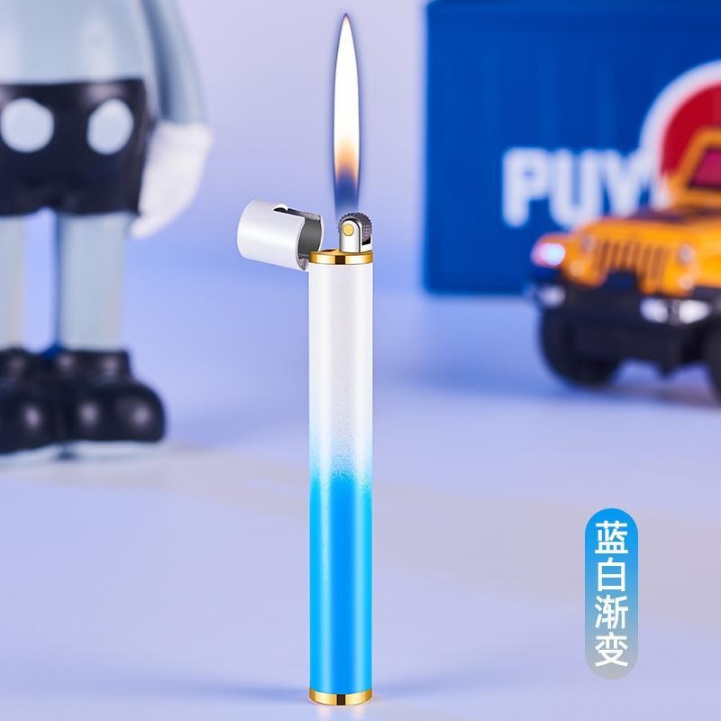 Terbaru Korek unik bentuk stik kecil, isi ulang gas nyala api lilin PL1601