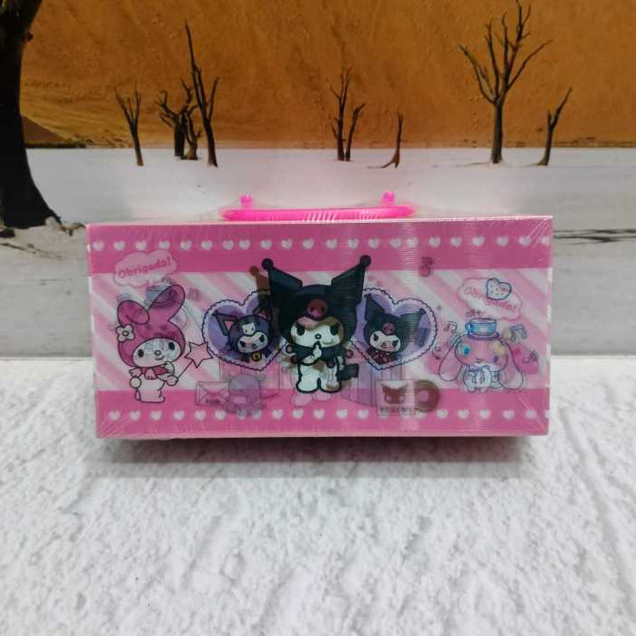 

cuci gudang kotak pensil KODE 3 TINGKAT metalik 3dimensi/pencil case password/kotak pin