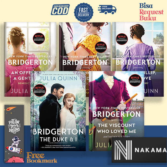 BRIDGERTON (8 book series) by Julia Quinn