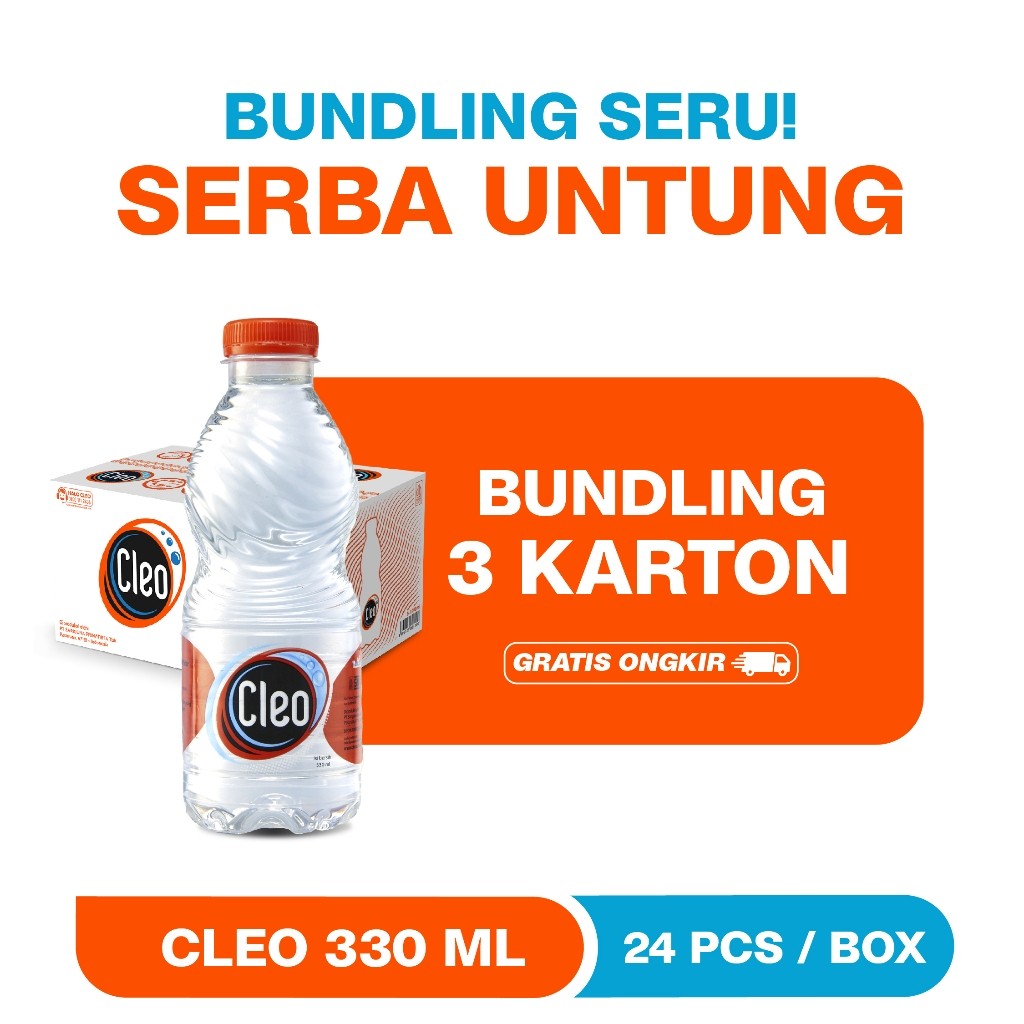 

Cleo Air Murni 330 3D - Bundling Hemat 3 Karton