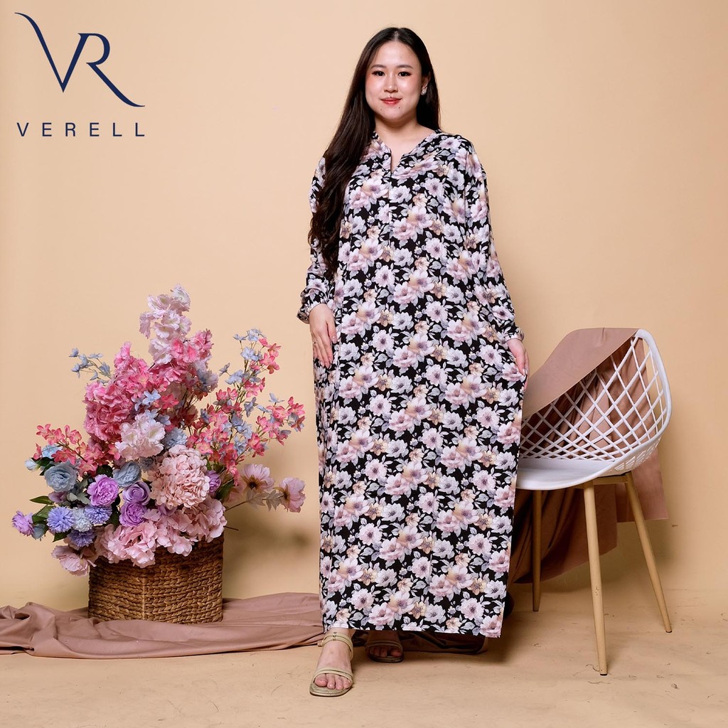 daster wanita kekinian baju tidur lengan panjang busui ukuran jumbo LD besar bahan rayon premium MJ
