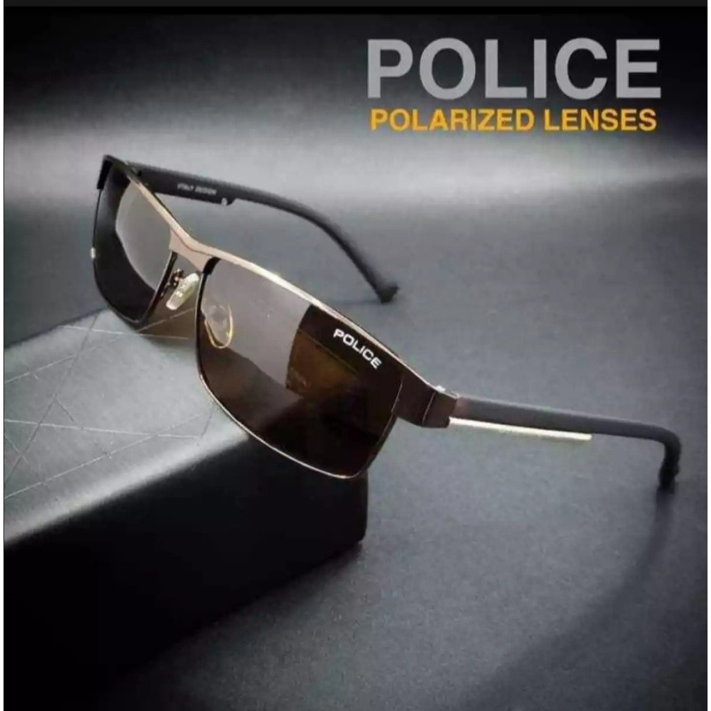 "SUNGLASS POLICE P24 LENSA PHOTOCHROMIC ANTI SILAU - COD / BISA BAYAR DI TEMPAT" Kacamata pria/wanit