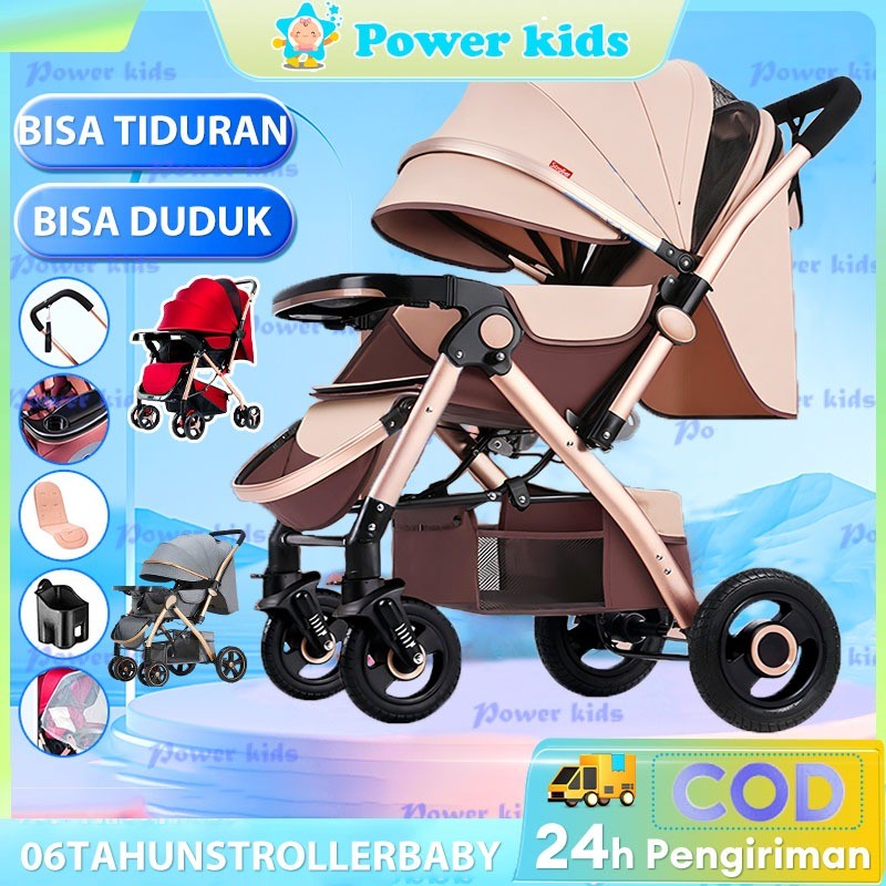 [Garansi 30 Tahun]Stroller Bayi Lipat Travelling 2 Arah Troli Bayi Beban Berapa 110kg