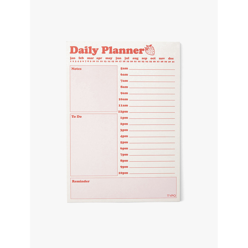 

TYPO - STATIONERY - A4 PLAN AHEAD