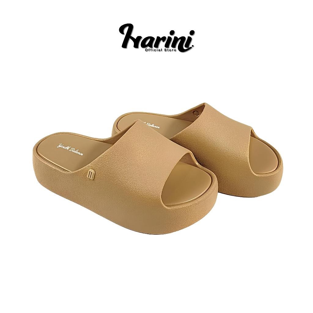 Sandal Slop Wegdes Rubber Wanita Fashion Sendal Polos Import Balance Sendal Tinggi Empuk 2324