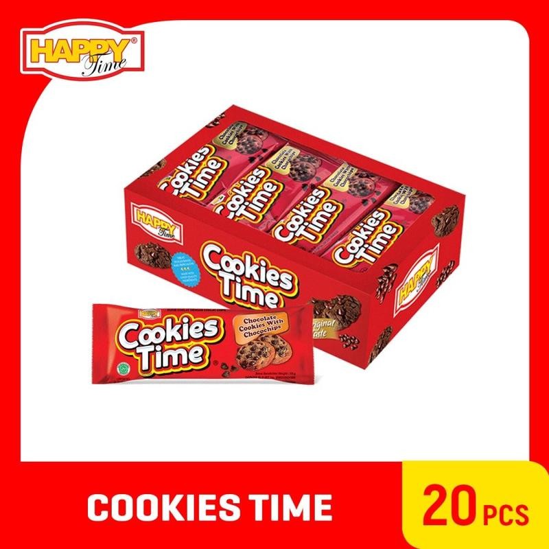 

Happy Time Cookies Time Combo (Isi 20 Pcs) Coklat Kering Susu