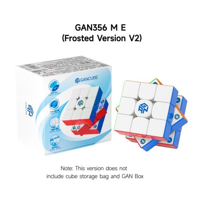 Cube 3x3 Gan 356 ME V2 Stickerless Original