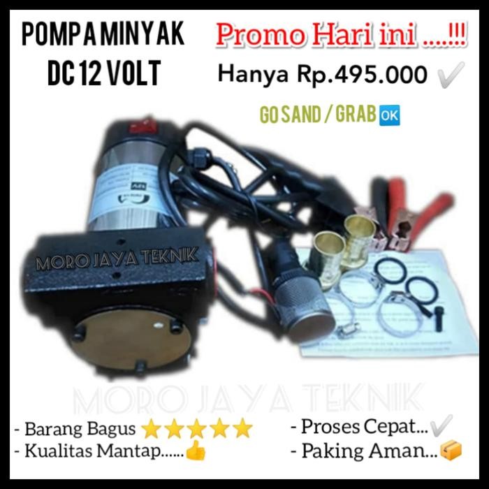 Pompa DC 12 Volt Pompa Minyak Solar Dan Oli 12Volt Dc Pompa Pertamini