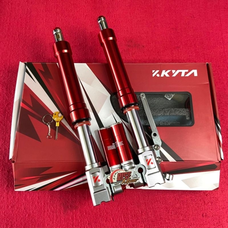 SHOCK DEPAN UPSIDE DOWN VARIO 150 UDF 05 MERAH KYTA