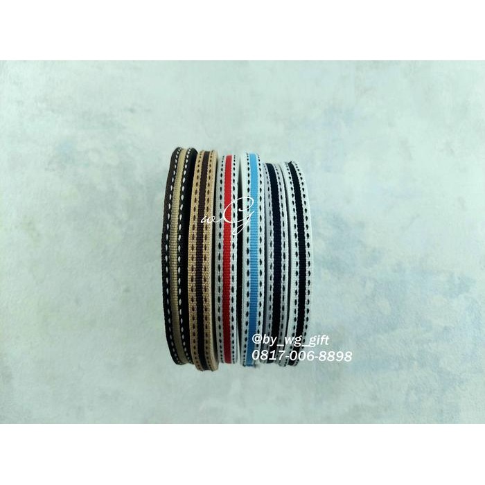 

Pita Grossgrain Mix Motif D; Lebar 1 cm; Panjang 28.5 yard
