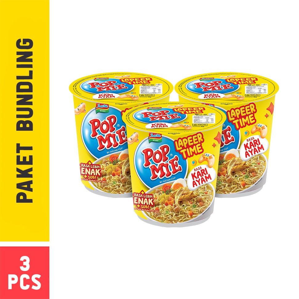 

3 PCS - Pop Mie Kari Lapeer Time 75 Gr
