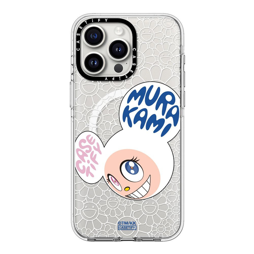 2- CASETi TAKASHI MURAKAMI MR DOB PINK WHITE Hard Plastic Acrylic Case Cover For iPhone 16 11 12 13 
