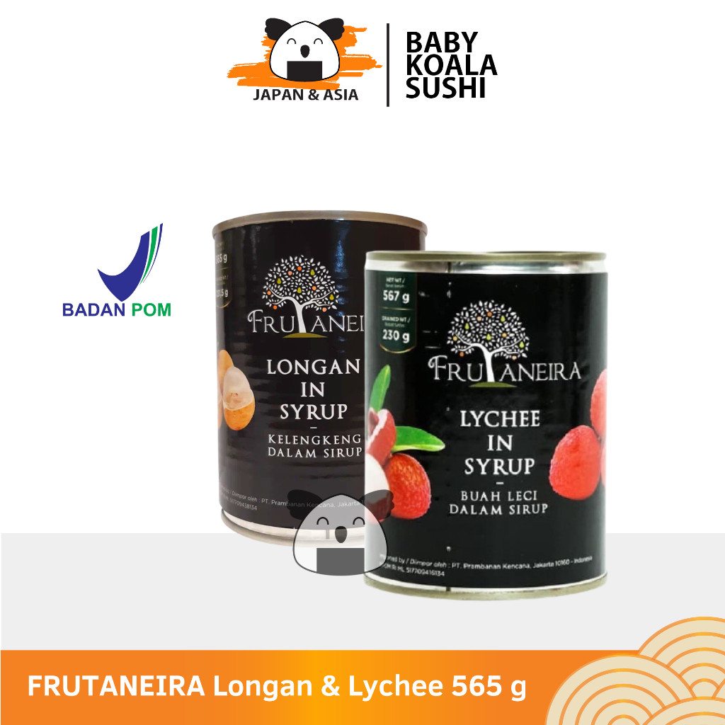 FRUTANEIRA Longan & Leci Kaleng Kelengkeng 567g Halal │ Longan Lychee