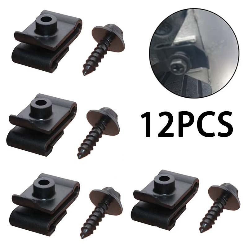 12pcs Baut Fender Mobil Clip Bamper Mobil Toyota Klip Bumper Klip Spakbor Toyota Klip Lapisan Fender