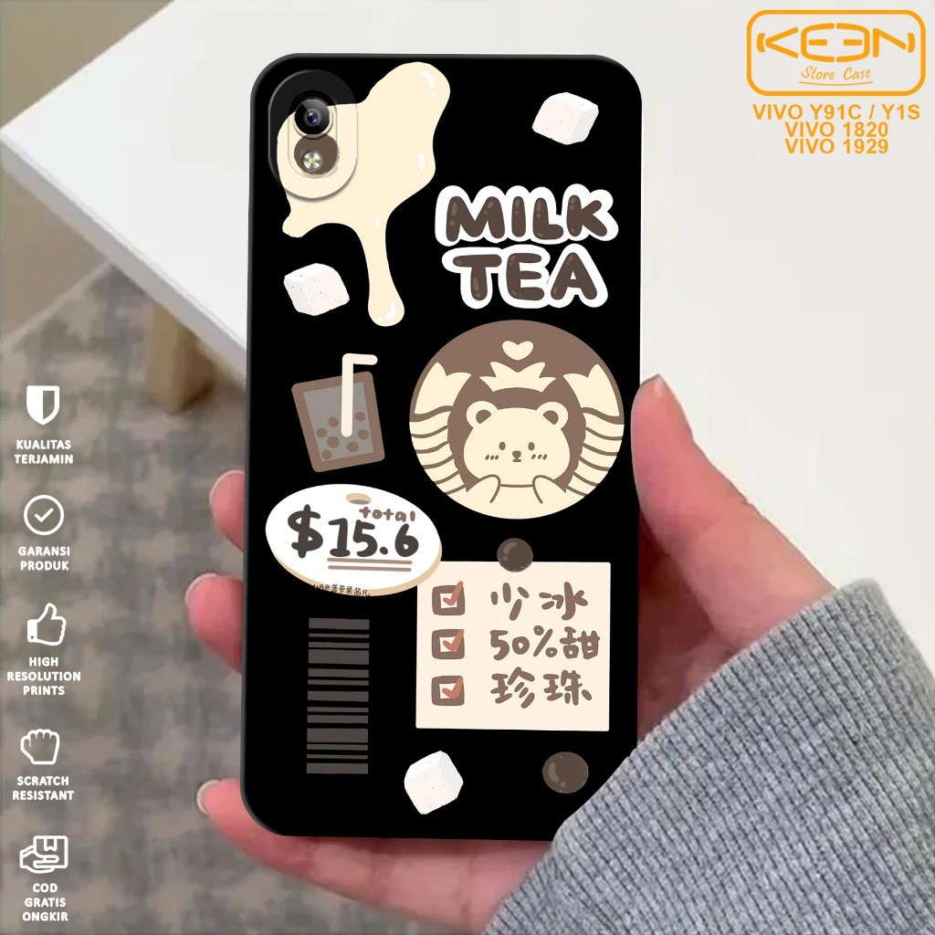 Case Hp Vivo 1820 Vivo 1929 - Casing Hp Vivo 1820 Vivo 1929 Motif Starbucks - Case Procamera - Softc
