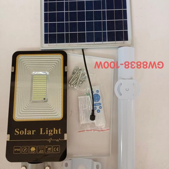 lampu jalan solar 300w pju led panel surya 300w 300 w 2in1 - PJU SOLAR 100 W