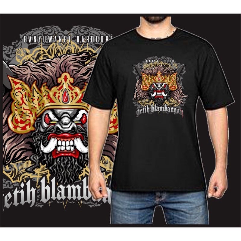 kaos nuansa budaya Banyuwangi jaranan buto