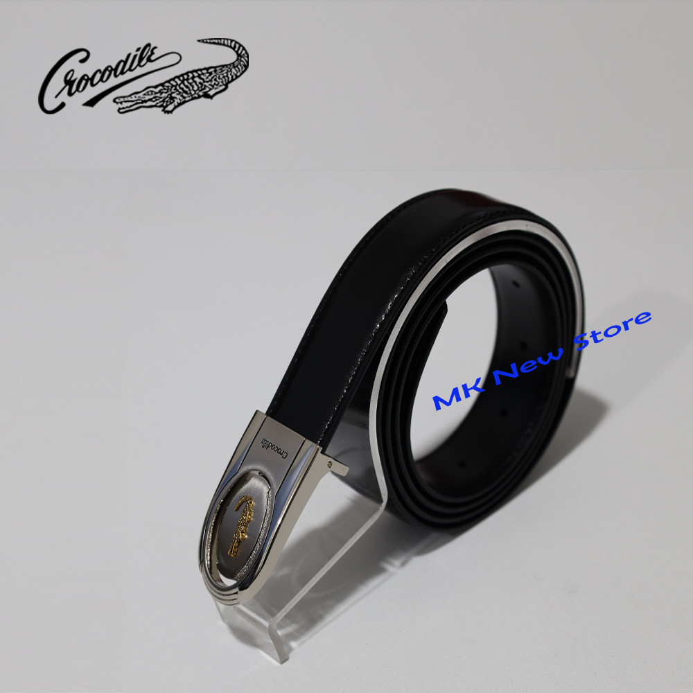 Ikat Pinggang Kulit Pria Crocodile 2793-01 / Black