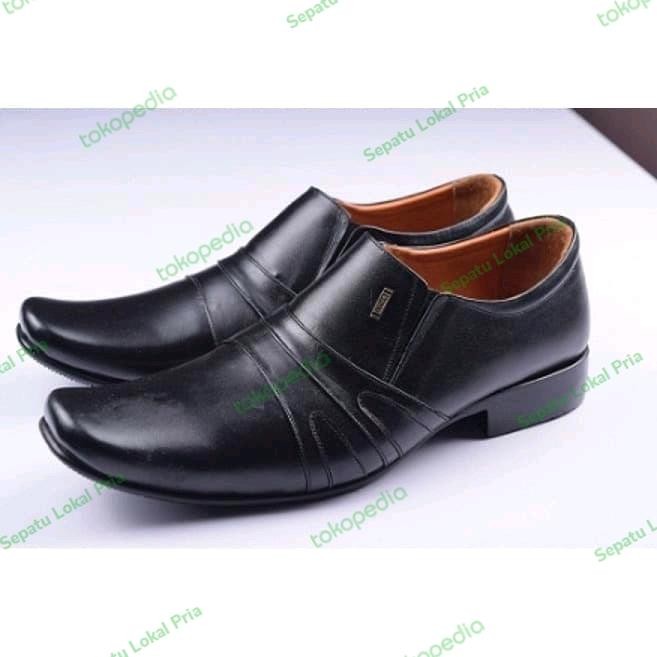 Sepatu Pentopel Kulit Pria Bally Sepatu Bally Murah Diskon kode : 1514 - Hitam, 39