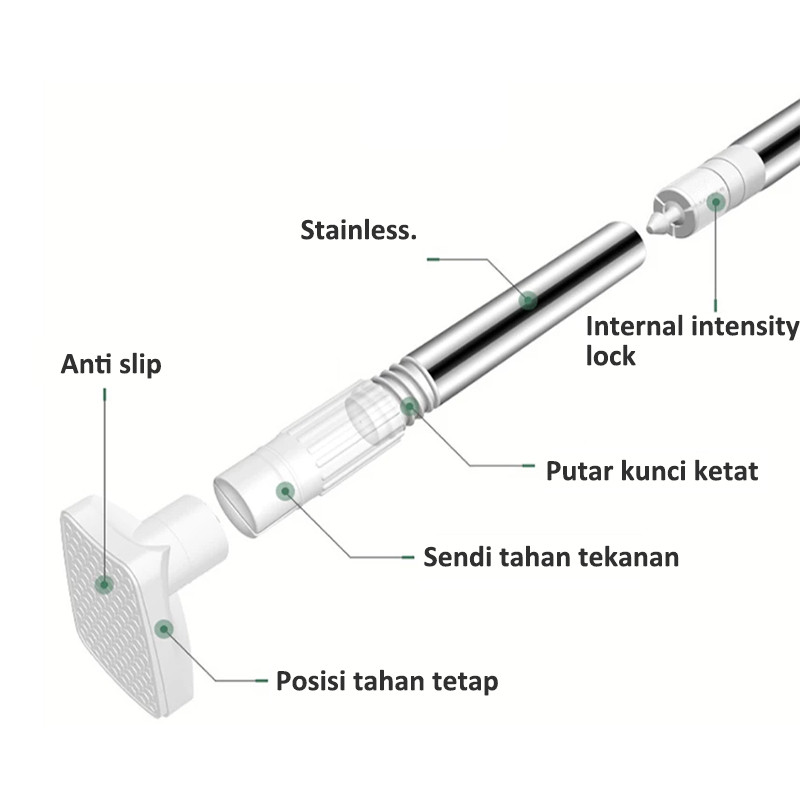 Tiang Gantungan Multifungsi/Tiang Gantungan Baju/Tiang Gantungan Sebaguna Fleksibel