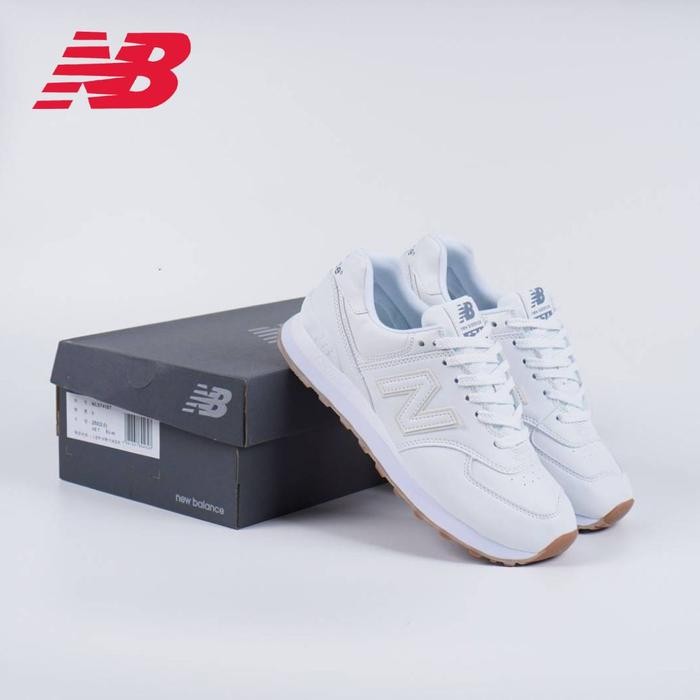 SEPATU NB NEW BALANCE 574 WHITE GUM