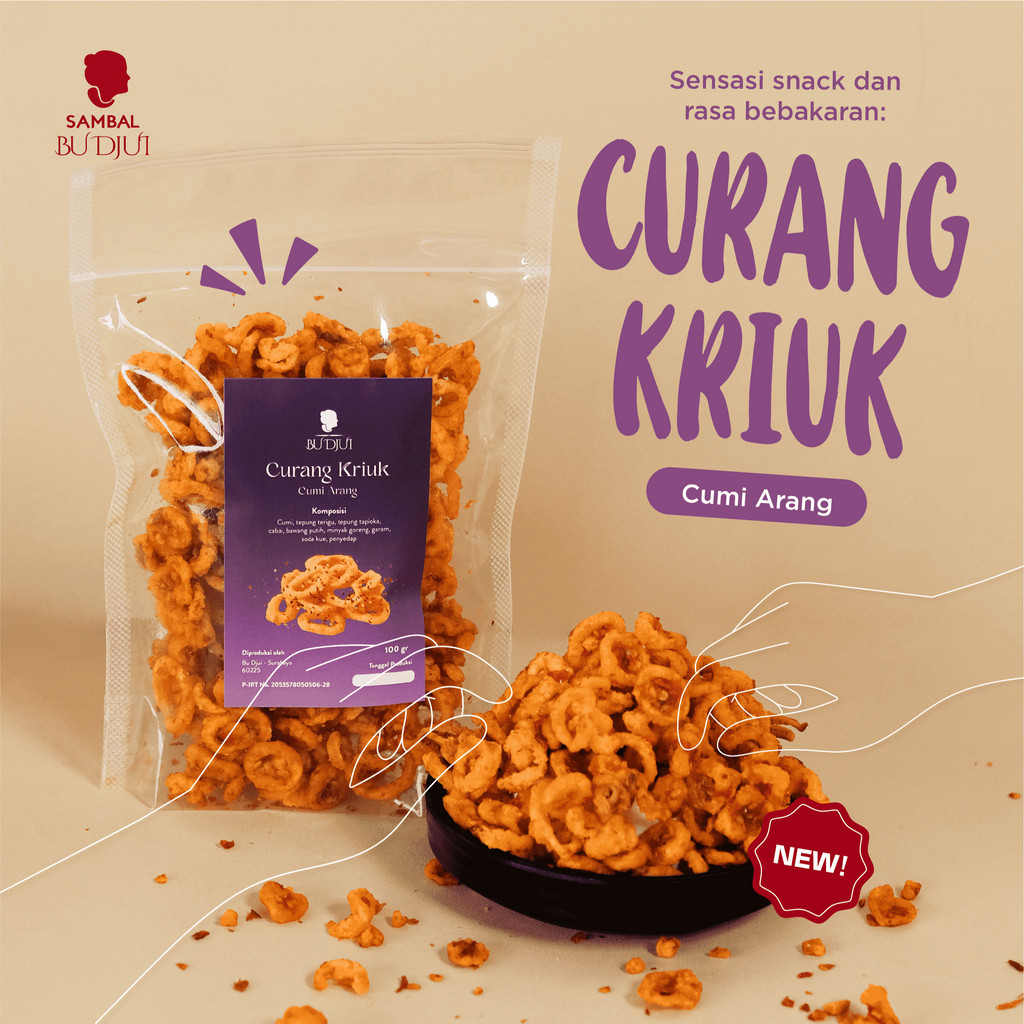 

JAMIN MURAH !!!SAMBAL BU DJUI Curang Kriuk(BISA LANGSUNG ORDER)