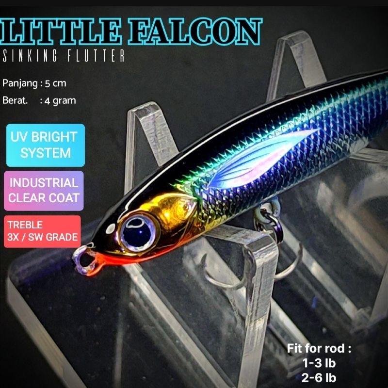 LURE " LITTLE FALCON " MINNOW UMPAN PANCING IKAN LAUT HAMPALA HAMPILI KAKAP MASHER BARAMUNDI KAKAP G