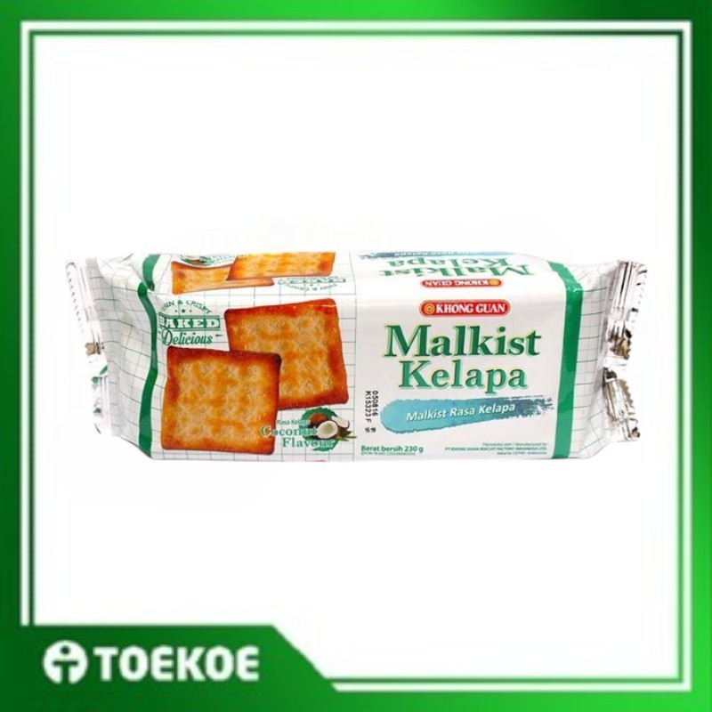 

TOEKOE Khong Guan Cracker Malkist Kelapa 230 Gram