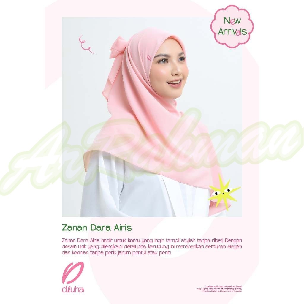 DISKON RABBANI ORI - New Kerudung Segiempat Instan Dluha is Rabbani Ori Zanan Dara Airis Ar-Rahman.S