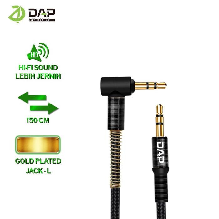 br e DAP Kabel Audio AUX 3.5mm Model L Gaming Series 150cm D-AU03  Accessories Audio Gold Plated AUX