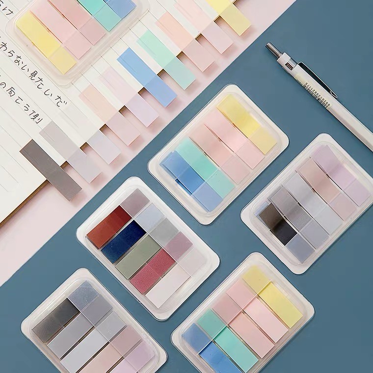 

600 Sheet Morandi Color Sticky Notes Memo Pad Planner Bookmark Index Label Sticker To Do List Sheet School Office Stationery