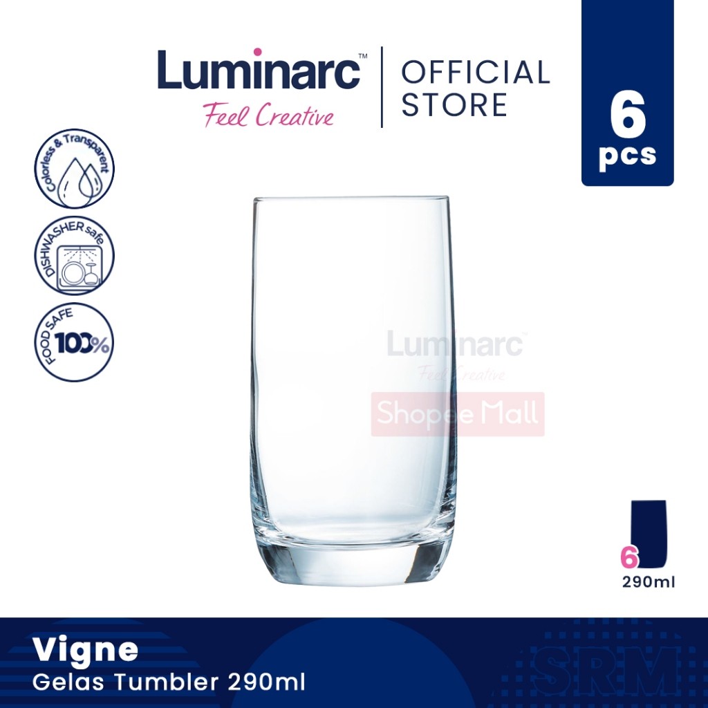 LUMINARC Gelas Tumbler Vigne 290ml - 6pcs
