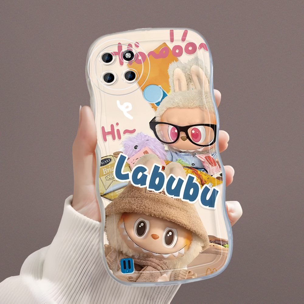 Realme C21Y C25Y Case Softcase Casing Hp Kesing Soft Kondom Hp Kartun Lucu Cassing Labubu 4914