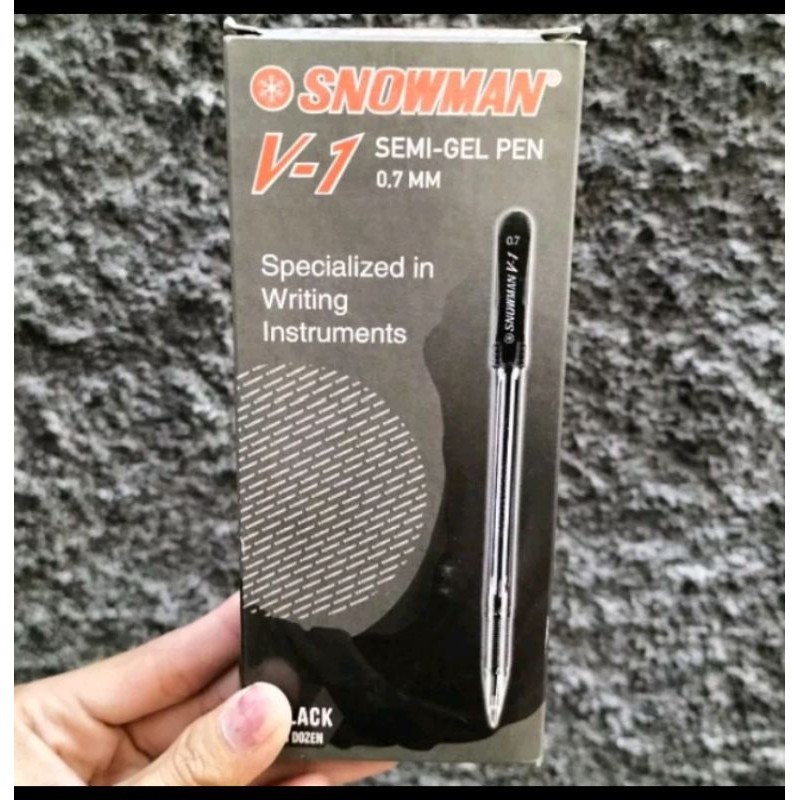 

Bolpen SNOWMAN V-1 warna Hitam