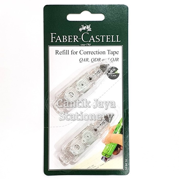 

Refill Correction Tape Faber Castell QAR, QDR & QJR isi 2pcs