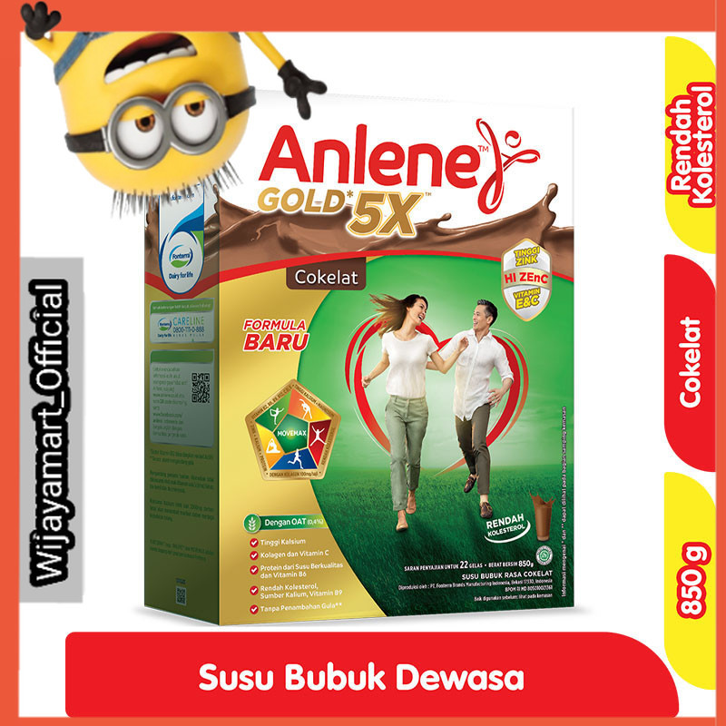

Anlene Gold 5X Susu Bubuk Dewasa Cokelat 850 g
